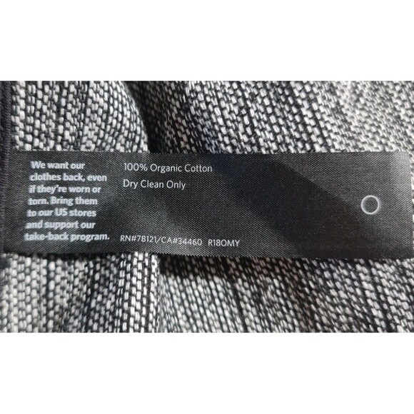 EILEEN FISHER Women Size L/XL Hazy Blocks Organic Cotton Duster Jacket 128P - Picture 6 of 7